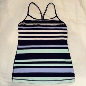 Stripped lulu tank top